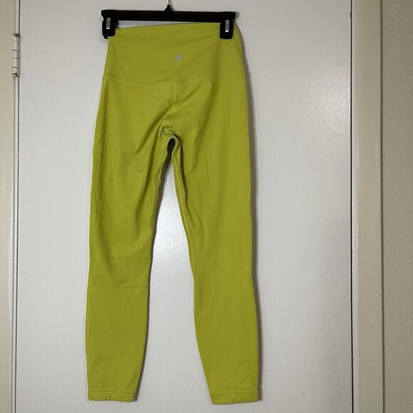 Lululemon Align high rise electric yellow leggings size 6 - Picture 2 of 5